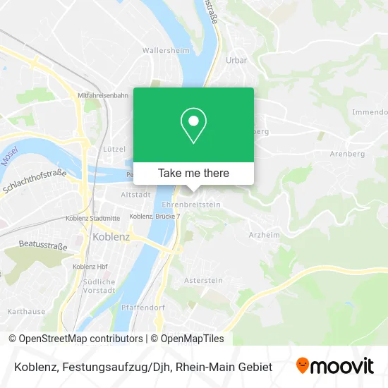 Карта Koblenz, Festungsaufzug/Djh