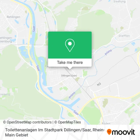 Карта Toilettenanlagen Im Stadtpark Dillingen / Saar