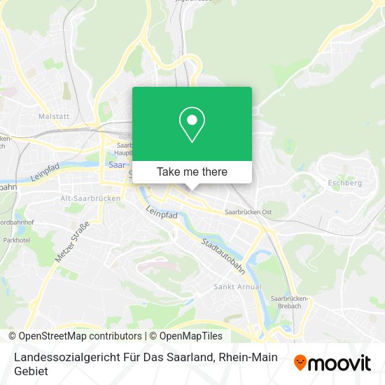 Карта Landessozialgericht Für Das Saarland
