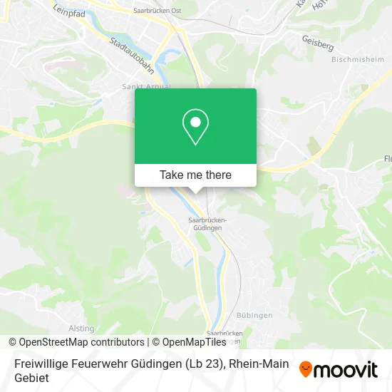 Карта Freiwillige Feuerwehr Güdingen (Lb 23)