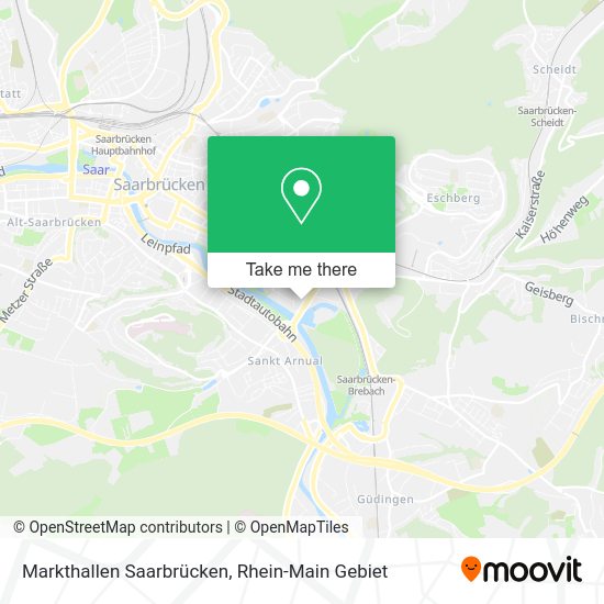 Карта Markthallen Saarbrücken