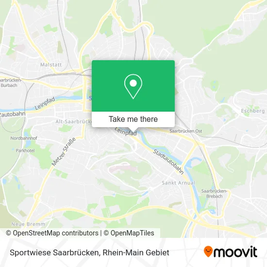 Карта Sportwiese Saarbrücken