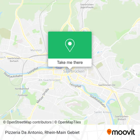 Карта Pizzeria Da Antonio