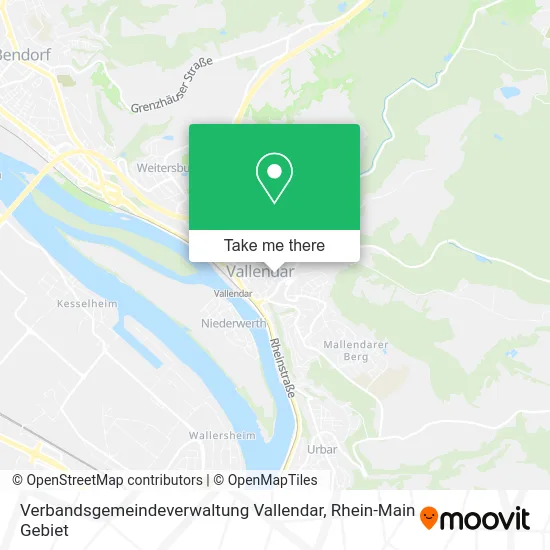 Карта Verbandsgemeindeverwaltung Vallendar