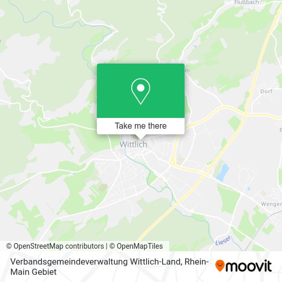 Карта Verbandsgemeindeverwaltung Wittlich-Land