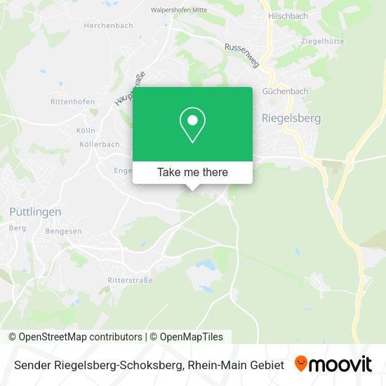Карта Sender Riegelsberg-Schoksberg