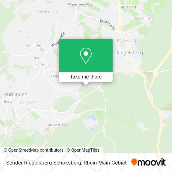 Карта Sender Riegelsberg-Schoksberg