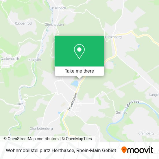 Карта Wohnmobilstellplatz Herthasee