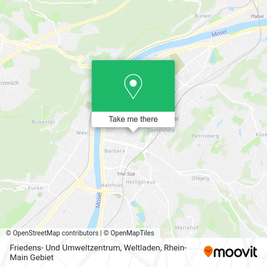 Карта Friedens- Und Umweltzentrum, Weltladen