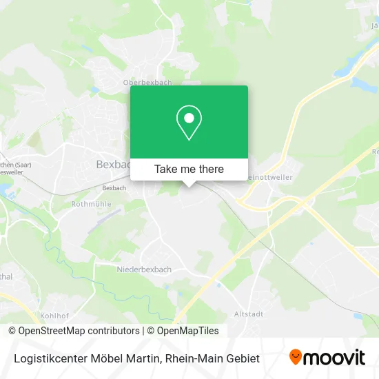 Карта Logistikcenter Möbel Martin