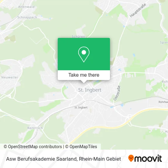 Карта Asw Berufsakademie Saarland