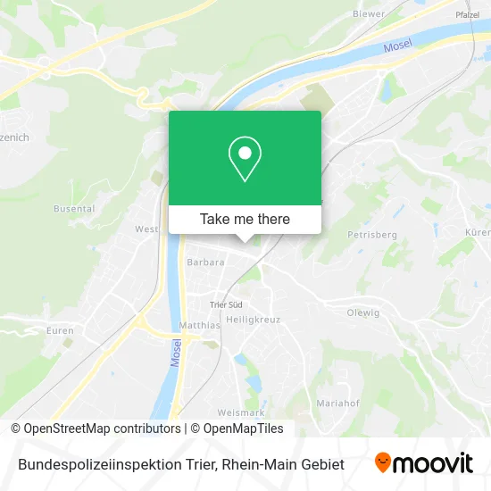 Карта Bundespolizeiinspektion Trier