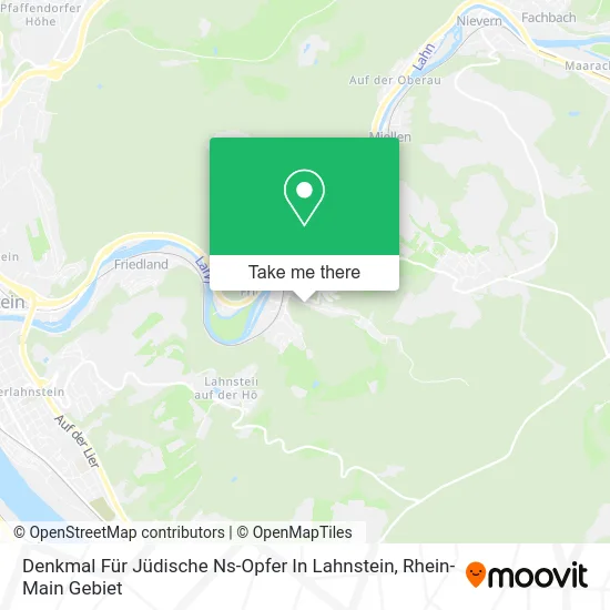 Карта Denkmal Für Jüdische Ns-Opfer In Lahnstein