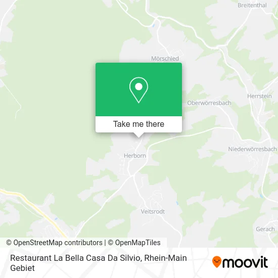 Карта Restaurant La Bella Casa Da Silvio