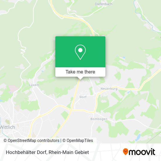 Карта Hochbehälter Dorf