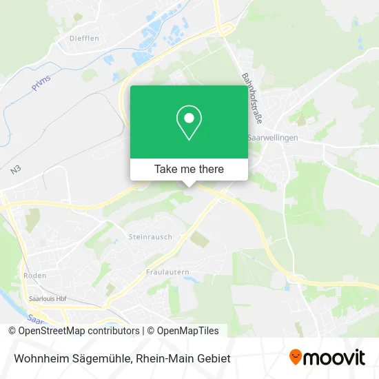 Карта Wohnheim Sägemühle
