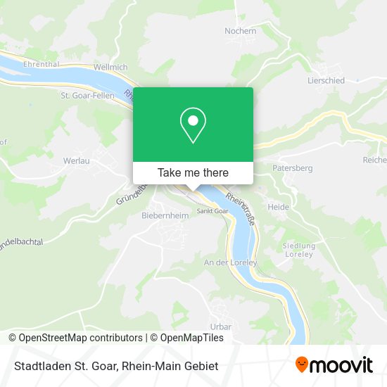 Карта Stadtladen St. Goar