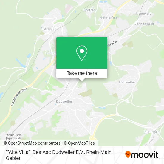 Карта ""Alte Villa"" Des Asc Dudweiler E.V.