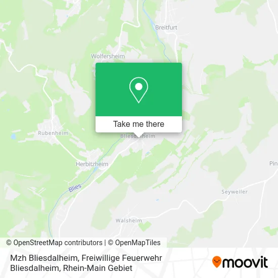 Карта Mzh Bliesdalheim, Freiwillige Feuerwehr Bliesdalheim
