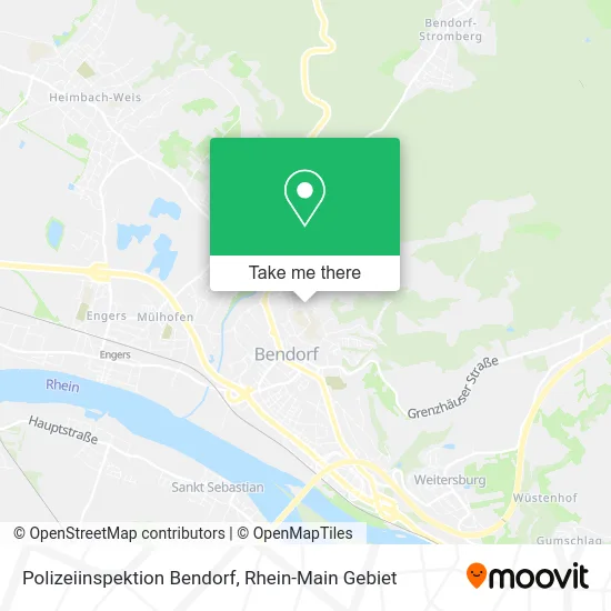Карта Polizeiinspektion Bendorf