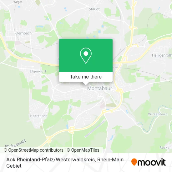 Карта Aok Rheinland-Pfalz / Westerwaldkreis