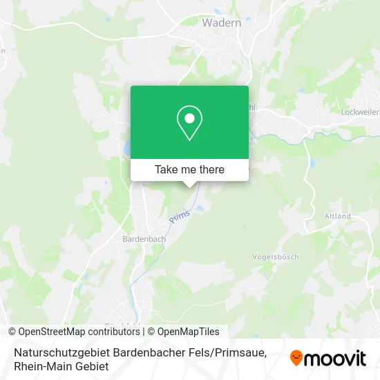 Карта Naturschutzgebiet Bardenbacher Fels / Primsaue