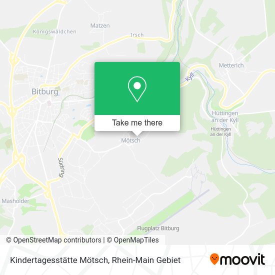 Карта Kindertagesstätte Mötsch