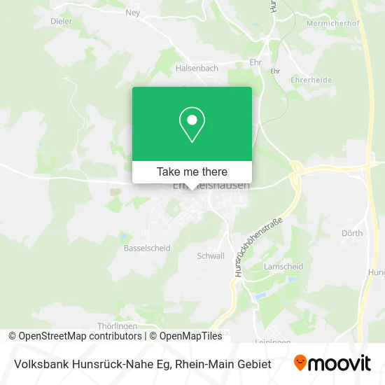 Карта Volksbank Hunsrück-Nahe Eg
