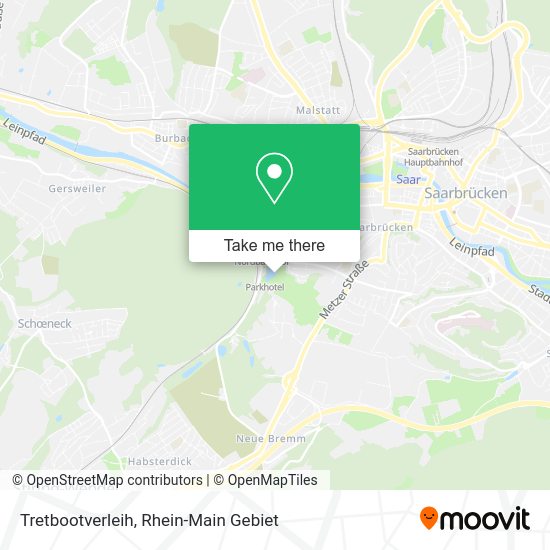 Карта Tretbootverleih