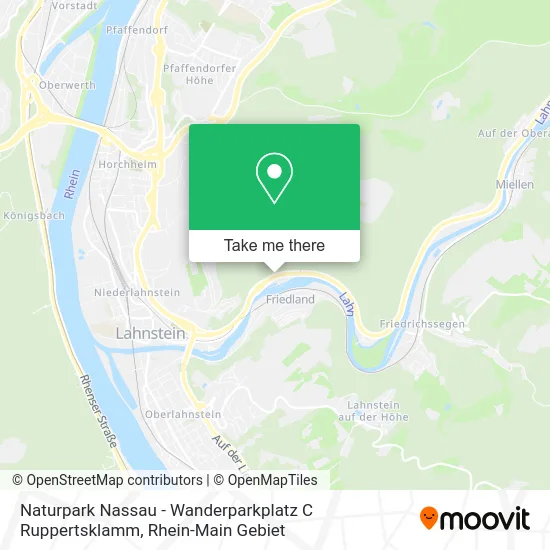 Карта Naturpark Nassau - Wanderparkplatz C Ruppertsklamm