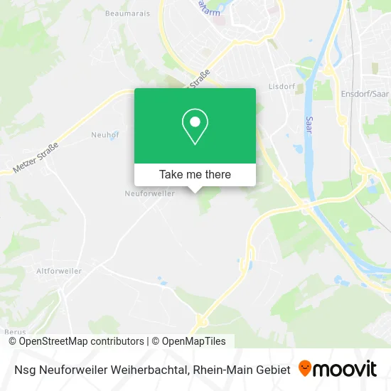 Карта Nsg Neuforweiler Weiherbachtal