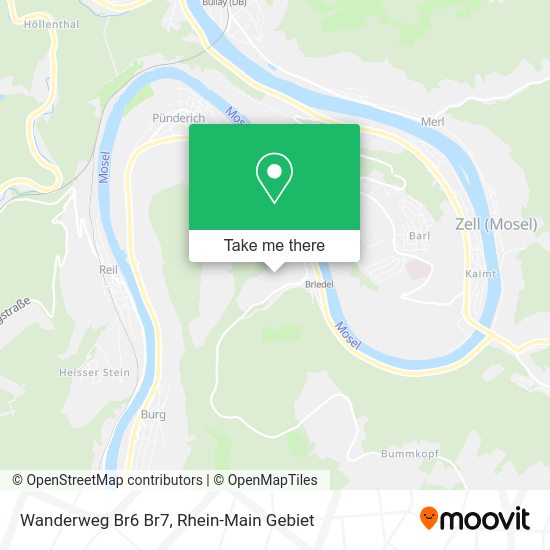 Карта Wanderweg Br6 Br7