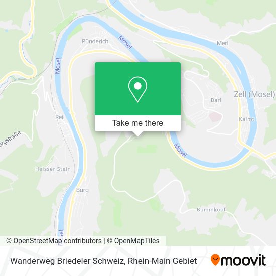 Карта Wanderweg Briedeler Schweiz