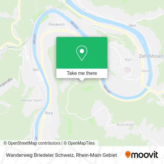 Карта Wanderweg Briedeler Schweiz