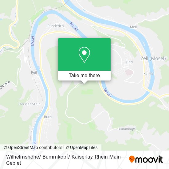 Карта Wilhelmshöhe/ Bummkopf/ Kaiserlay