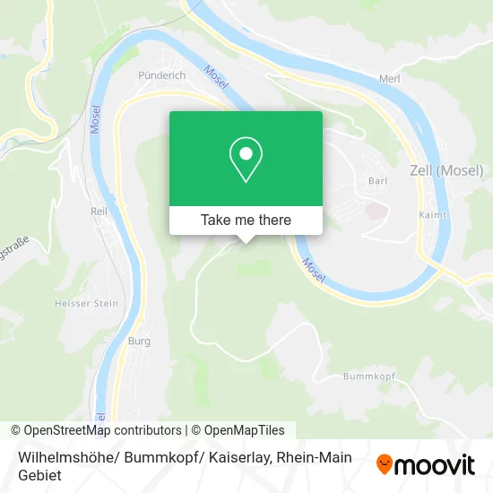 Карта Wilhelmshöhe/ Bummkopf/ Kaiserlay