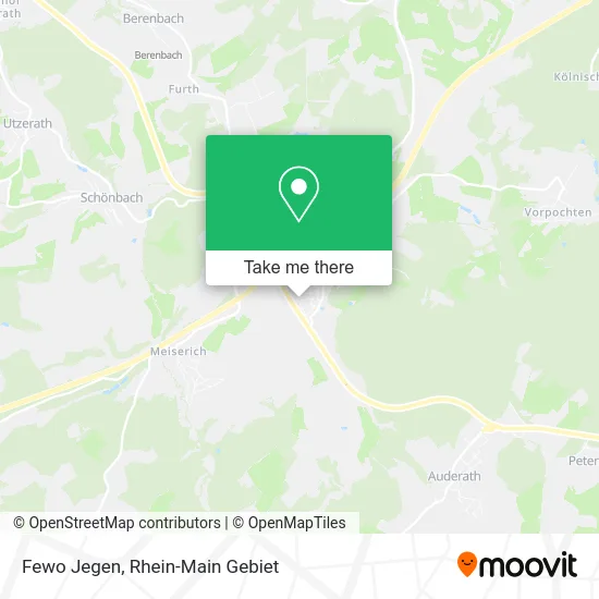 Fewo Jegen map