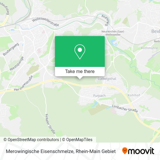 Карта Merowingische Eisenschmelze