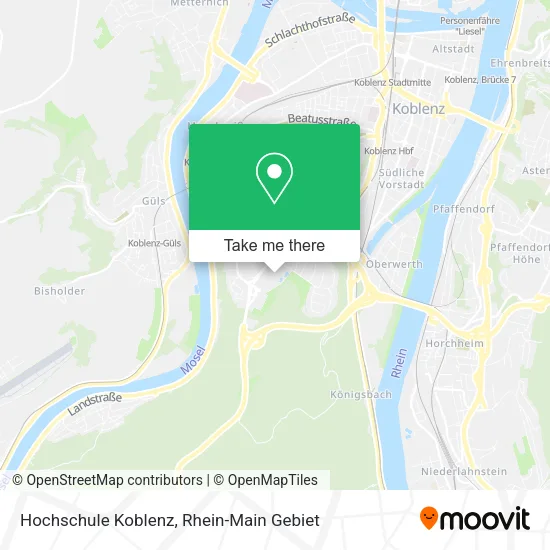 Карта Hochschule Koblenz