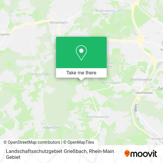 Карта Landschaftsschutzgebiet Grießbach