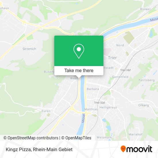 Карта Kingz Pizza