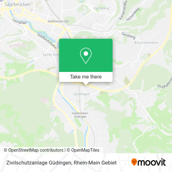 Карта Zivilschutzanlage Güdingen