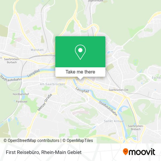 Карта First Reisebüro