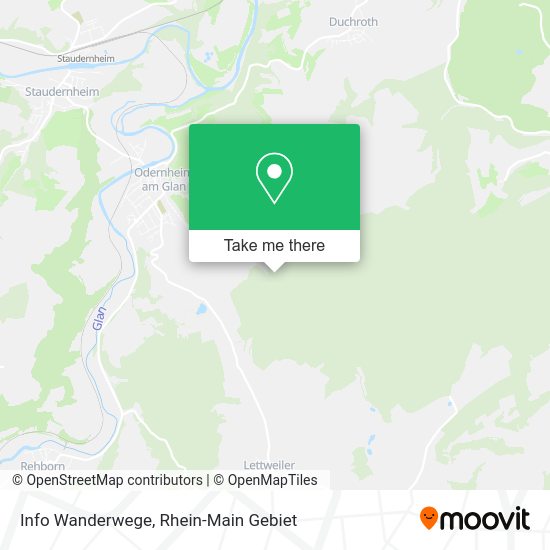 Карта Info Wanderwege