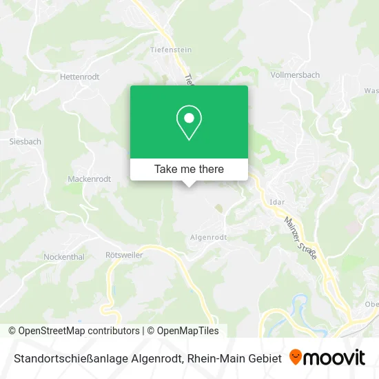 Карта Standortschießanlage Algenrodt