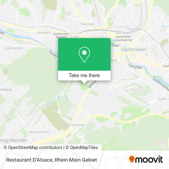 Карта Restaurant D'Alsace