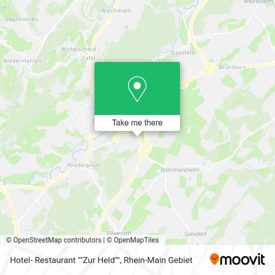 Карта Hotel- Restaurant ""Zur Held""