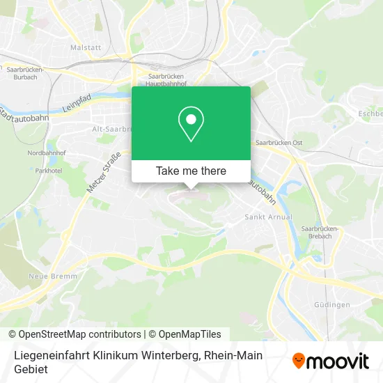 Карта Liegeneinfahrt Klinikum Winterberg