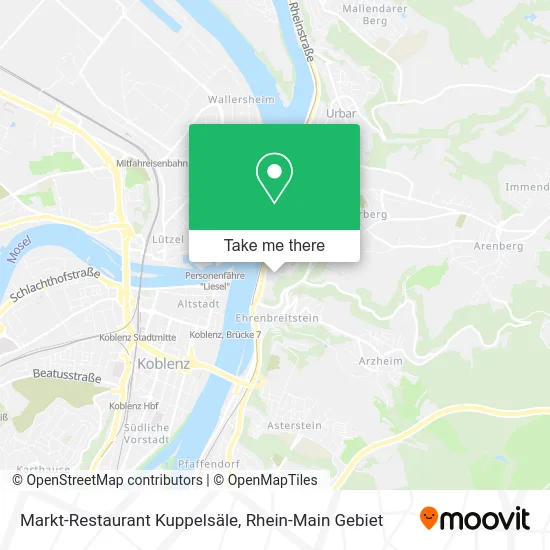 Карта Markt-Restaurant Kuppelsäle