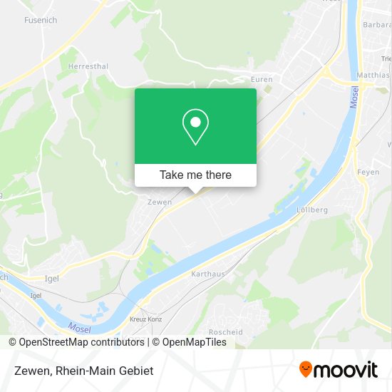 Карта Zewen